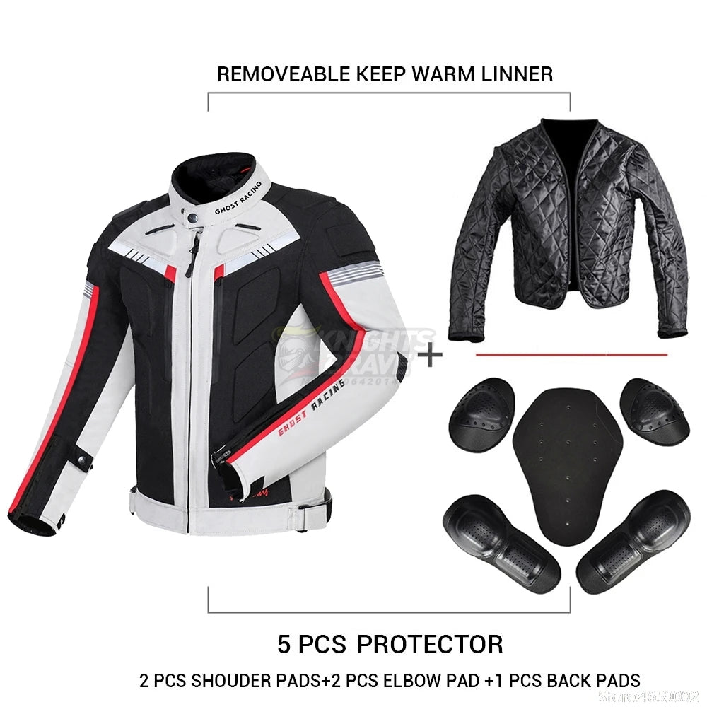 Storm Guard Motorcycle Jacket – Waterproof Cold-Weather Armor