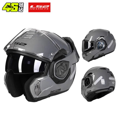 LS2 FF906 Advant Flip-Up – Modular Motorcycle Helmet with Dual Visor