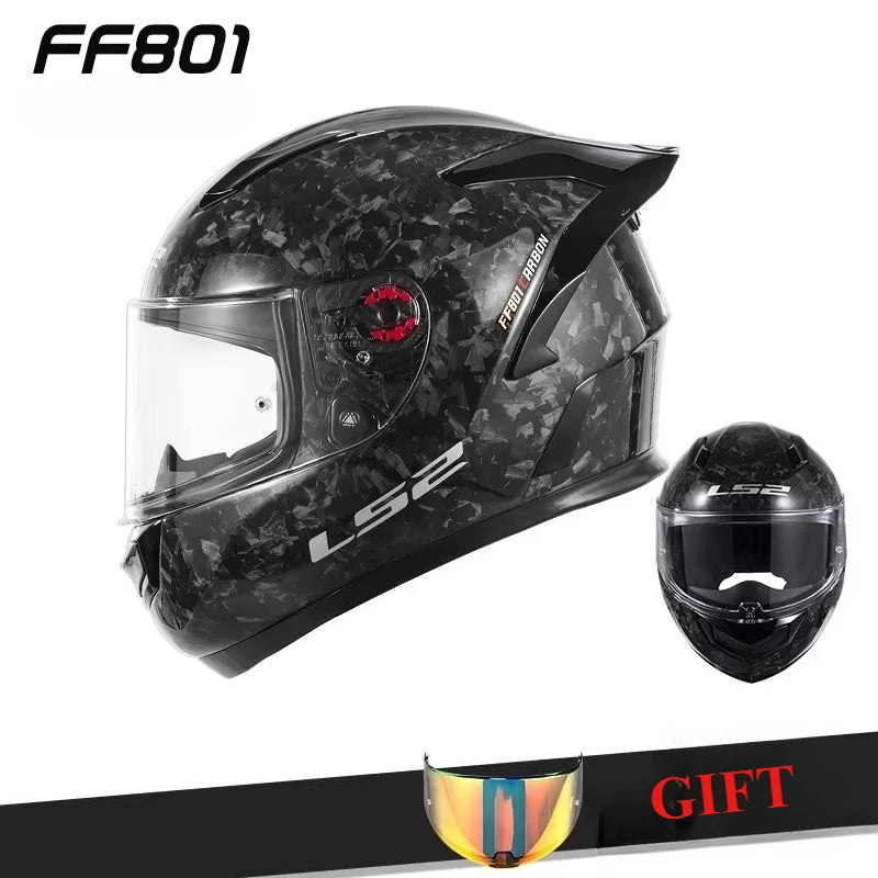 LS2 FF801 Carbon – Single-Visor Full-Face Motorcycle Helmet