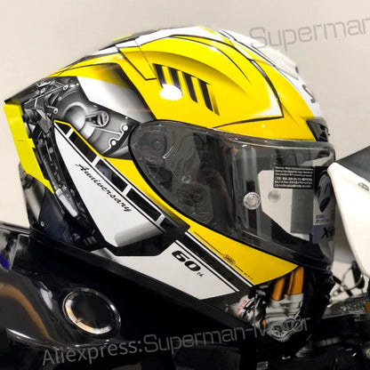Full Face Helmet Shoei X-14 HA RIM 1 Yellow
