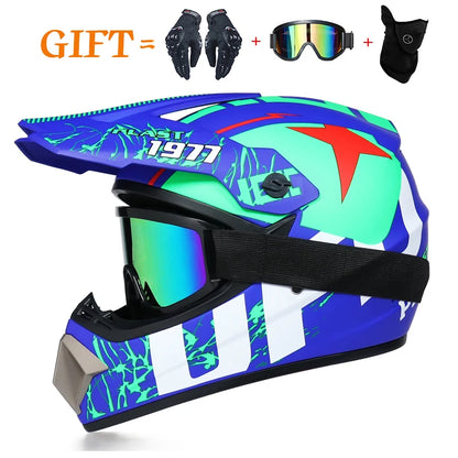 Youth/Adult Motocross Helmet – Downhill & ATV Off-Road Motorcycle Helmet (DOT Approved)
