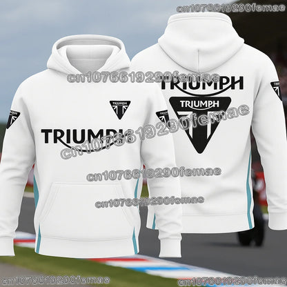 TRIUMPH Hoodie Hot Selling Motorcycle Riding Fan Sweatshirt 2026 Fashion Printed Street Casual Top for Spring Autumn Winter