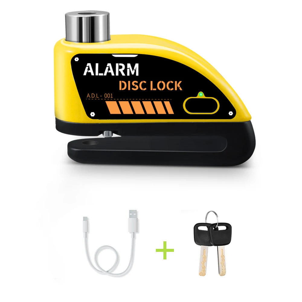 Extractme Motorcycle Alarm Disc Brake Lock Security Moto Wheel Disk Padlock Waterproof 110dB Loud Anti Theft Alarma Motocicleta