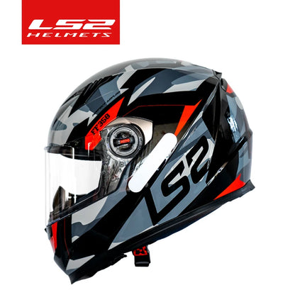 LS2 FF358 – Full-Face Motorcycle Helmet (Men/Women, High-Strength ABS)