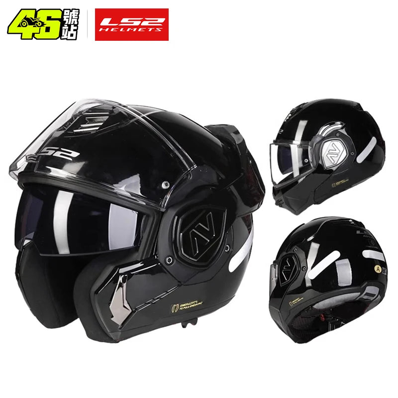 LS2 FF906 Advant Flip-Up – Modular Motorcycle Helmet with Dual Visor