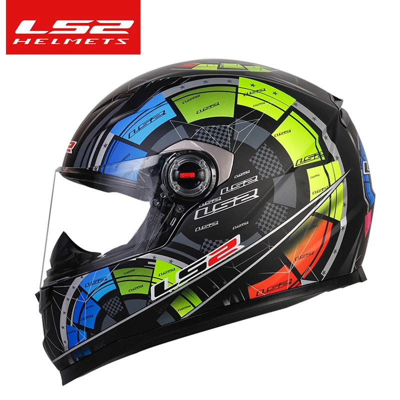 LS2 FF358 – Full-Face Motorcycle Helmet (Men/Women, High-Strength ABS)