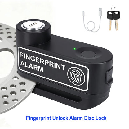 Extractme Motorcycle Alarm Disc Brake Lock Security Moto Wheel Disk Padlock Waterproof 110dB Loud Anti Theft Alarma Motocicleta