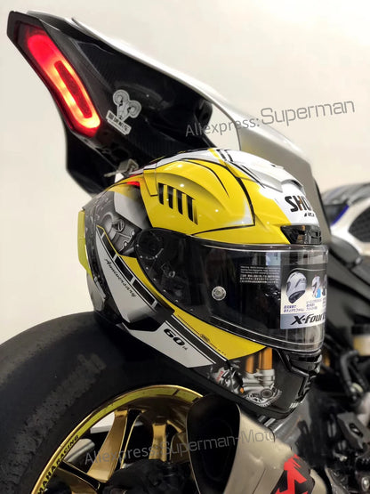 Full Face Helmet Shoei X-14 HA RIM 1 Yellow