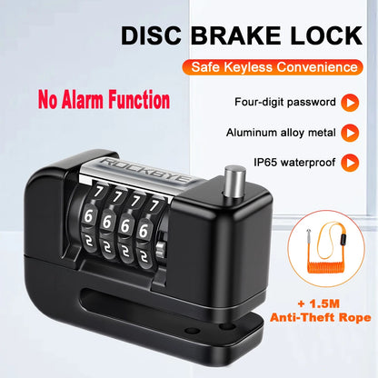 Extractme Motorcycle Alarm Disc Brake Lock Security Moto Wheel Disk Padlock Waterproof 110dB Loud Anti Theft Alarma Motocicleta