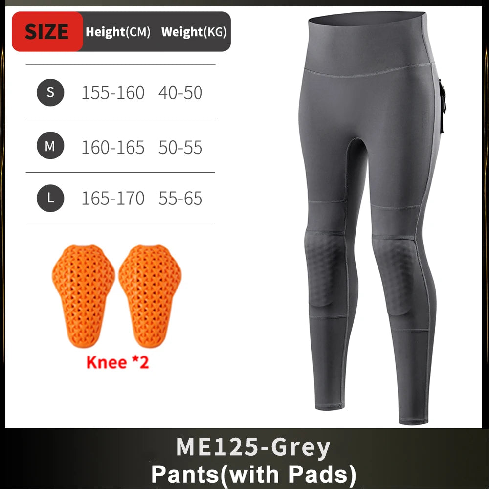WOSAWE Women Motorcycle Pants Anti-fall High Waist Reflective Motorcycle Rider Pants Racing Fitness GYM Trousers Honey Peach Hip