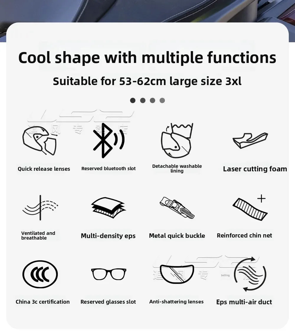 LS2 OF618 Verso 2 – Dual-Lens Open-Face Motorcycle Helmet