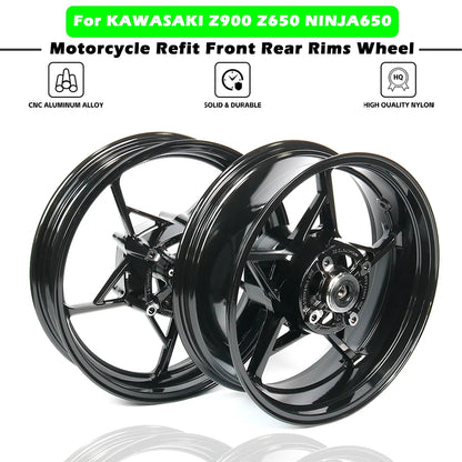 Kawasaki Z900/Z650/Ninja 650 – Front & Rear Steel Wheel Rim Set