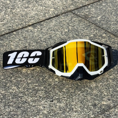 Hot 100 Motorcycle Goggles Cycling Glasses Outdoor Off-Road Ski Sport MX ATV Dirt Bike Racing Glasses Motocross Bicycle Goggles