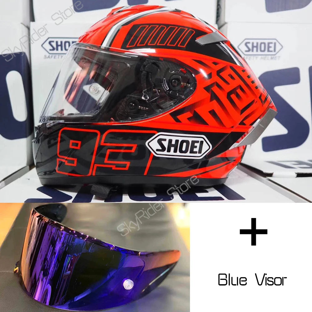 X-14 Full-Face Motorcycle Helmet – Aerodynamic Racing Design