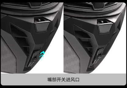 LS2 FF805 9K – Carbon Full-Face Racing Motorcycle Helmet with Tail Wing