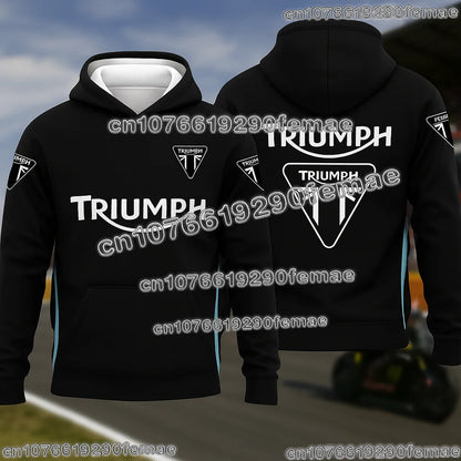 TRIUMPH Hoodie Hot Selling Motorcycle Riding Fan Sweatshirt 2026 Fashion Printed Street Casual Top for Spring Autumn Winter