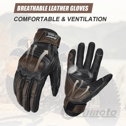 GBL Moto - Classic CE Perforated Gloves (Retro/Unisex)