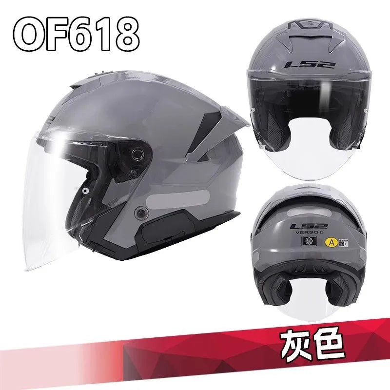 LS2 OF618 Verso 2 – Dual-Lens Open-Face Motorcycle Helmet