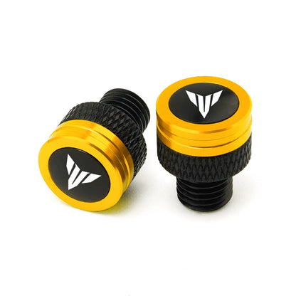 Yamaha MT Series Mirror Hole Plug Set – Aluminum Screw Caps