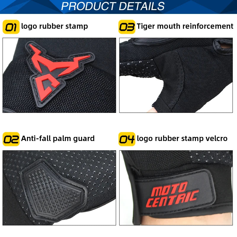 MOTOCENTRIC - AirFlow Pro Summer Gloves (Half Finger/ATV-MTB)