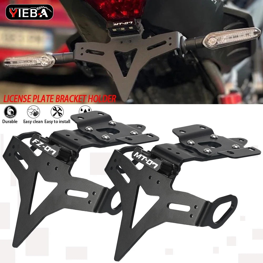 FZ07 Motorbikes Tail Tidy Fender Eliminator License Plate Holder For Yamaha MT-07 MT 07 2013 - 2025 2023 2022 2024 YZF R7 YZF-R7