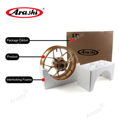 Yamaha YZF-R1 (1000cc) – Arashi 17" Front Wheel Hub & Brake Disc Set (2006–2012)