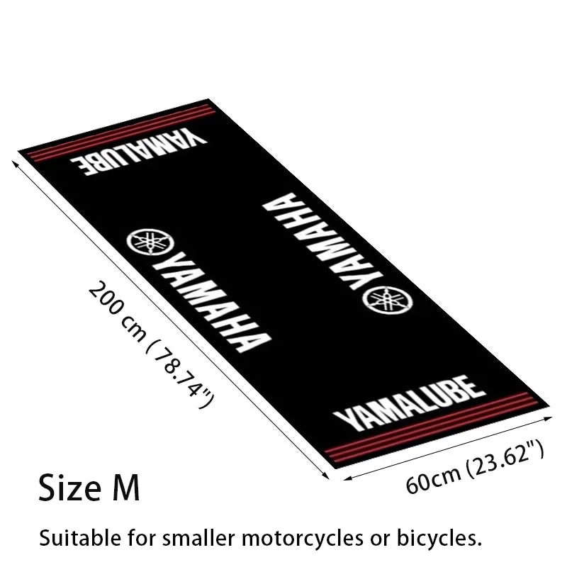 Yamaha Racing Garage Mat – Anti-Slip Waterproof Display Pad