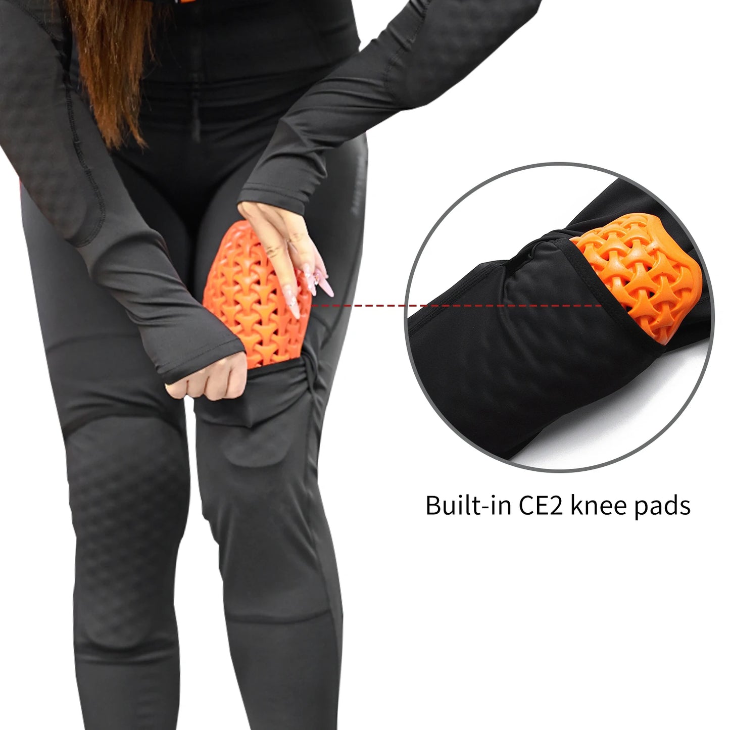 WOSAWE Women Motorcycle Pants Anti-fall High Waist Reflective Motorcycle Rider Pants Racing Fitness GYM Trousers Honey Peach Hip