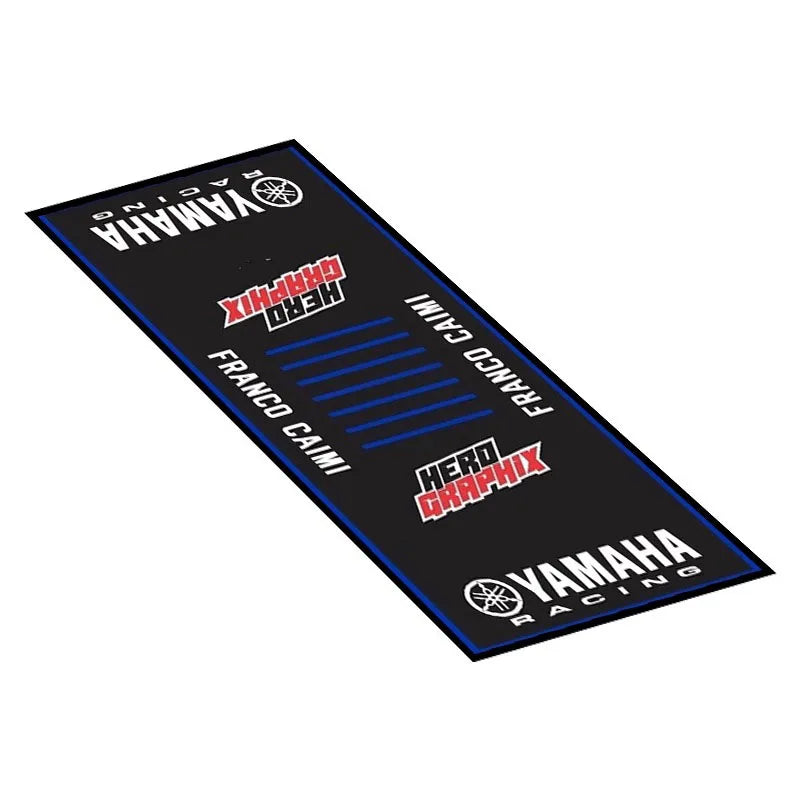 Yamaha Racing Garage Mat – Anti-Slip Waterproof Display Pad