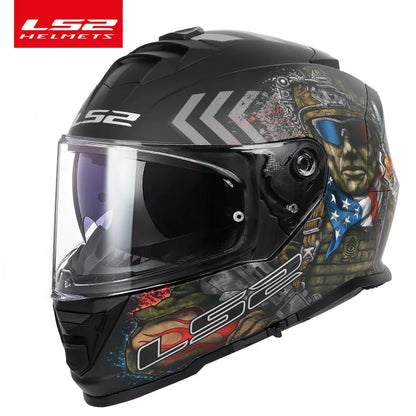 LS2 FF800 Storm – Full-Face Motorcycle Helmet with Fog-Free System