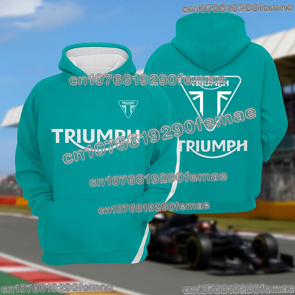 TRIUMPH Hoodie Hot Selling Motorcycle Riding Fan Sweatshirt 2026 Fashion Printed Street Casual Top for Spring Autumn Winter