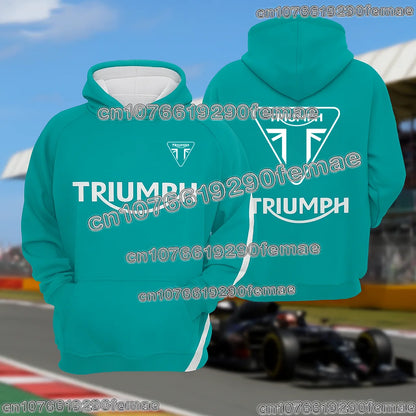 TRIUMPH Hoodie Hot Selling Motorcycle Riding Fan Sweatshirt 2026 Fashion Printed Street Casual Top for Spring Autumn Winter