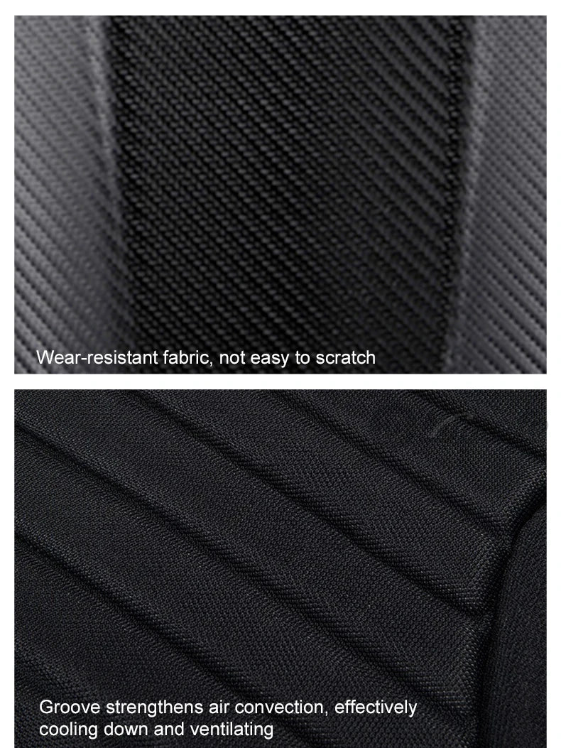 Carbon Fiber Motorcycle Backpack Motocross Helmet Bag Waterproof Motorsport Riding Backpack Expandable Hard Shell Bag Reflective