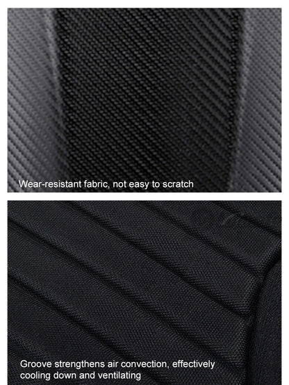Carbon Fiber Motorcycle Backpack Motocross Helmet Bag Waterproof Motorsport Riding Backpack Expandable Hard Shell Bag Reflective