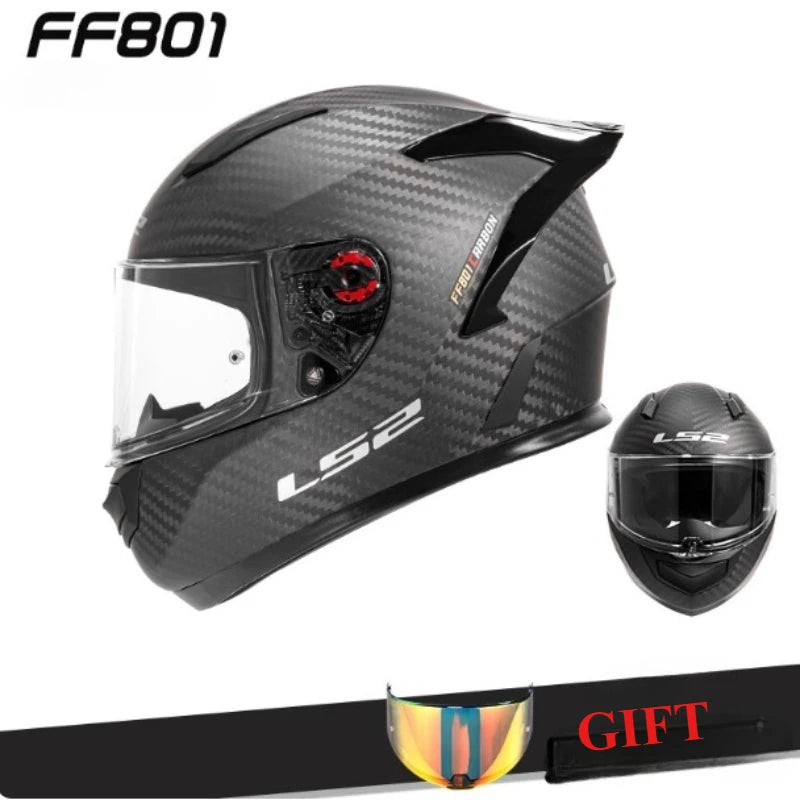 LS2 FF801 Carbon – Single-Visor Full-Face Motorcycle Helmet