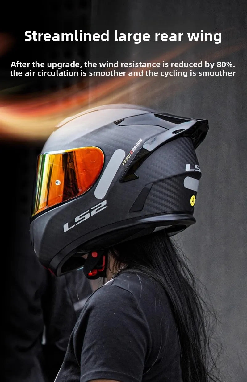 LS2 FF801 Carbon – Single-Visor Full-Face Motorcycle Helmet