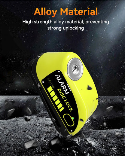 Extractme Motorcycle Alarm Disc Brake Lock Security Moto Wheel Disk Padlock Waterproof 110dB Loud Anti Theft Alarma Motocicleta