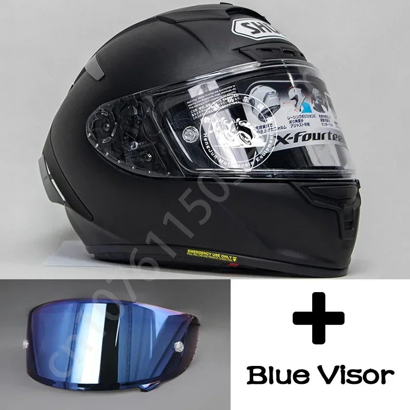 Shoei X-Fourteen Matt Black – Professional Full-Face Motorcycle Helmet