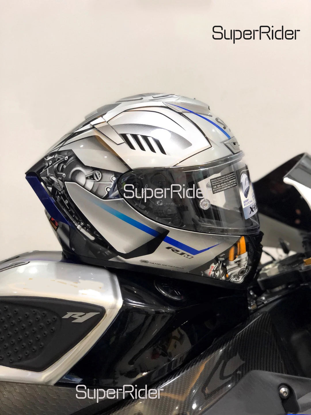 Full Face Helmet Shoei X-14 HA RIM 1 Yellow