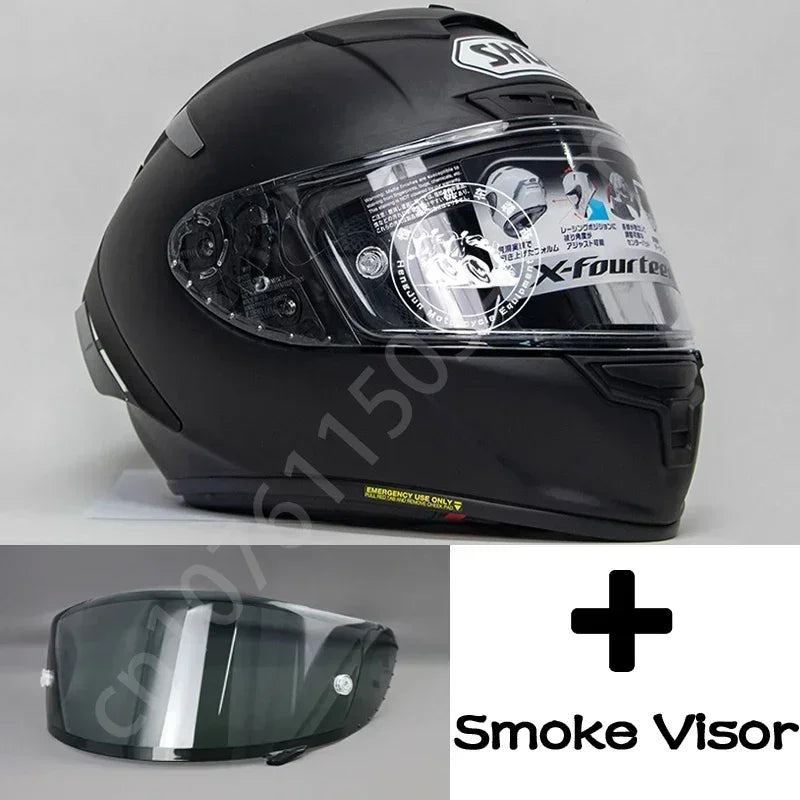 Shoei X-Fourteen Matt Black – Professional Full-Face Motorcycle Helmet