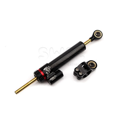 Universal Adjustable Steering Damper – Carbon Finish Stabilizer