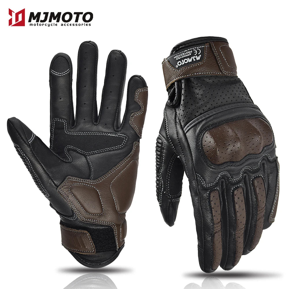 GBL Moto - Classic CE Perforated Gloves (Retro/Unisex)