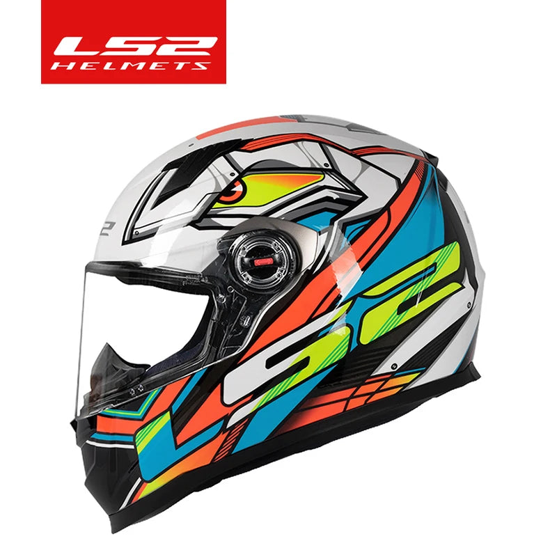 LS2 FF358 – Full-Face Motorcycle Helmet (Men/Women, High-Strength ABS)