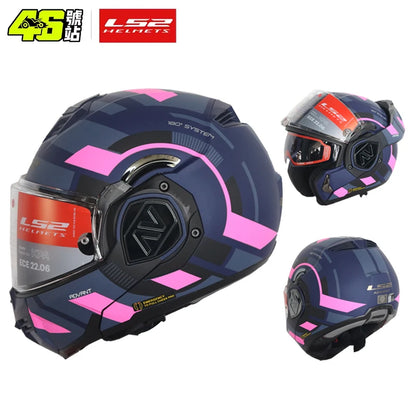LS2 FF906 Advant Flip-Up – Modular Motorcycle Helmet with Dual Visor