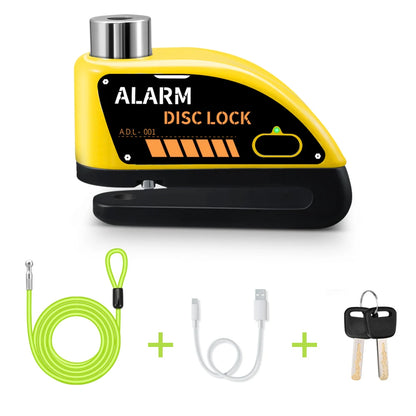 Extractme Motorcycle Alarm Disc Brake Lock Security Moto Wheel Disk Padlock Waterproof 110dB Loud Anti Theft Alarma Motocicleta