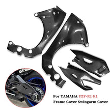 Fit For YAMAHA YZF-R1 R1 2015-2024 Carbon Fiber Motorcycle Frame Cover Swingarm Cover Swing Arm Protection Covers Accessories