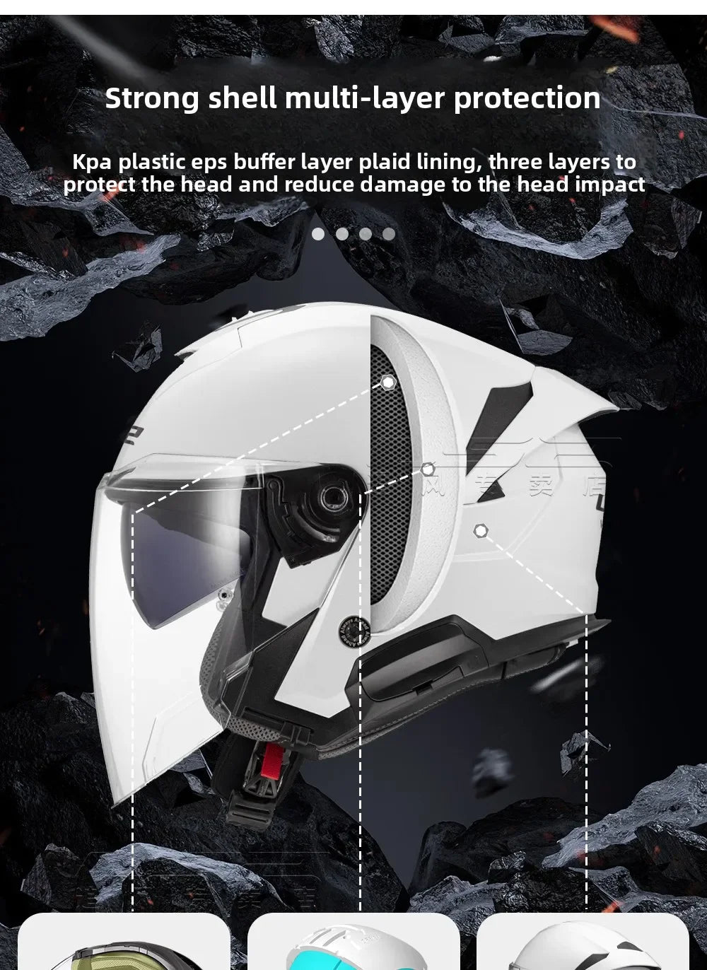 LS2 OF618 Verso 2 – Dual-Lens Open-Face Motorcycle Helmet