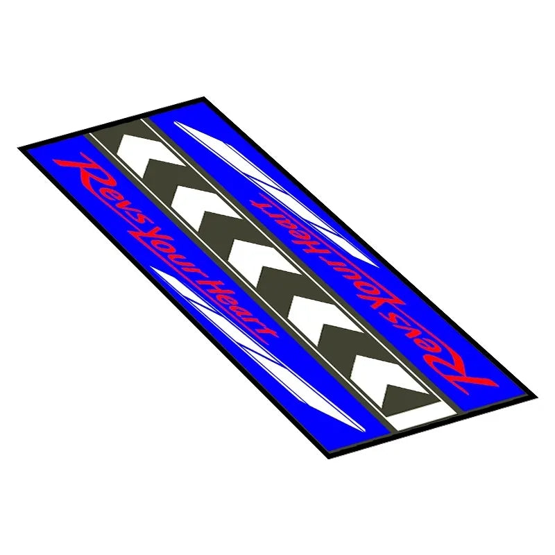 Yamaha Racing Garage Mat – Anti-Slip Waterproof Display Pad