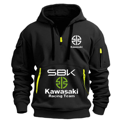 Kawasaki Street Sport Hoodie – Multi-Pocket Performance Pullover