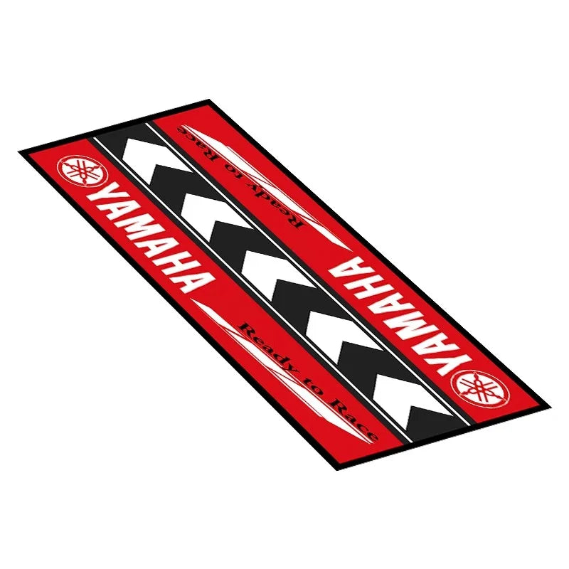 Yamaha Racing Garage Mat – Anti-Slip Waterproof Display Pad